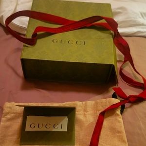 Gucci Box with Bag, bow, and receipt holder